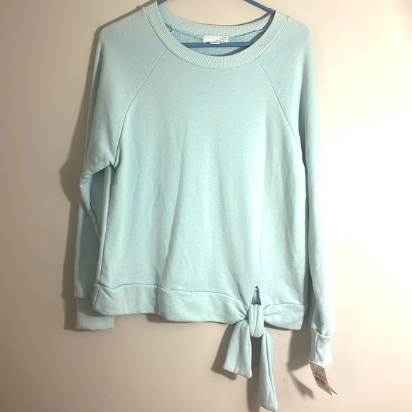 💚10 Ten Sixty Sherman Crew neck Drift Blue sweatshirt size M NWT - Picture 1 of 9